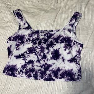tie dye crop top